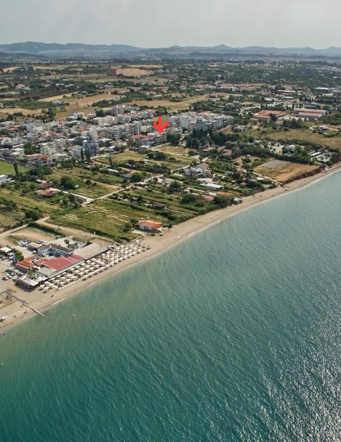 Studio Στην Νέα Χιλή Με Θέα Στην Θάλασσα Néa Khilí Exteriör bild