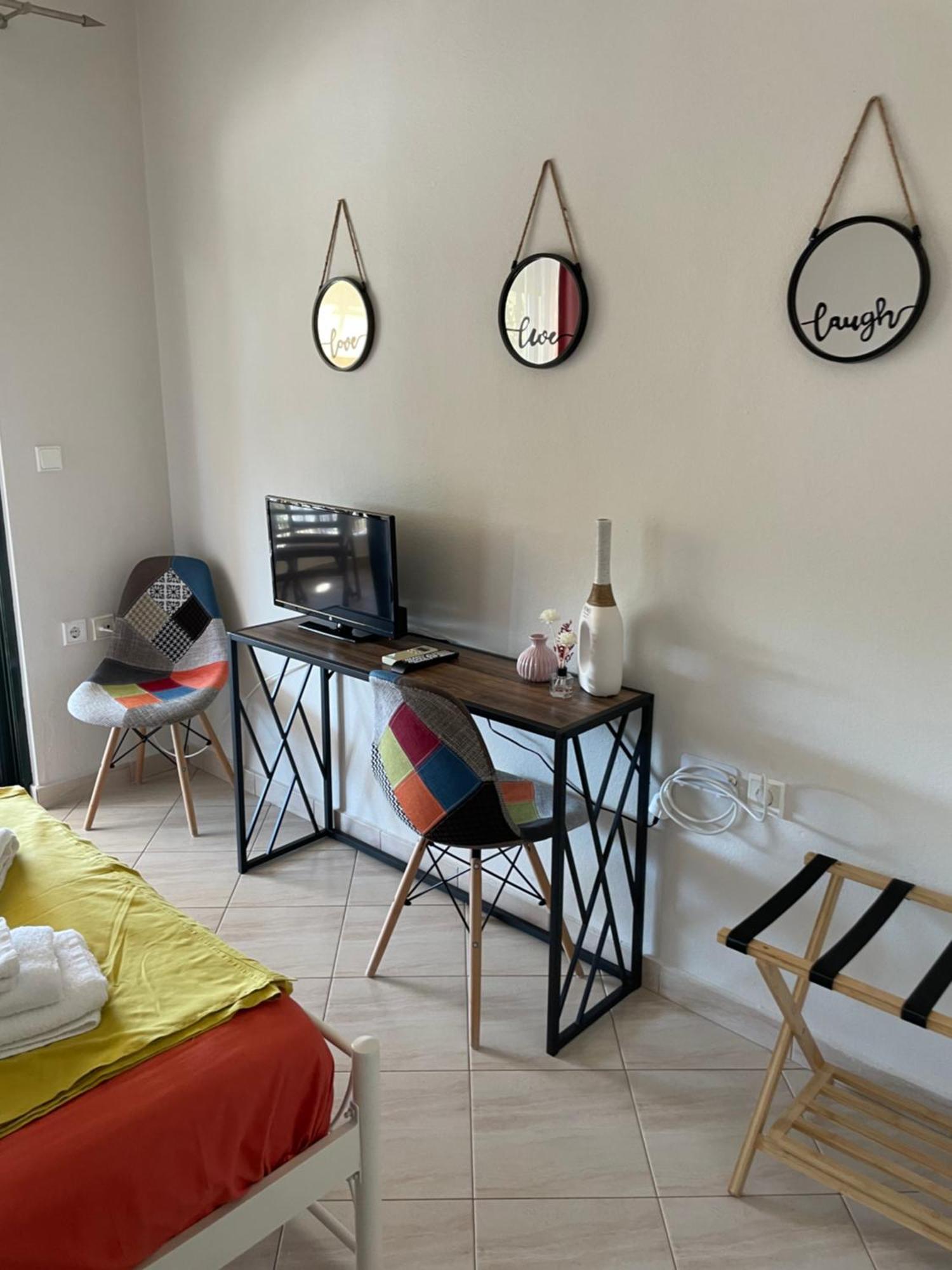 Studio Στην Νέα Χιλή Με Θέα Στην Θάλασσα Néa Khilí Exteriör bild